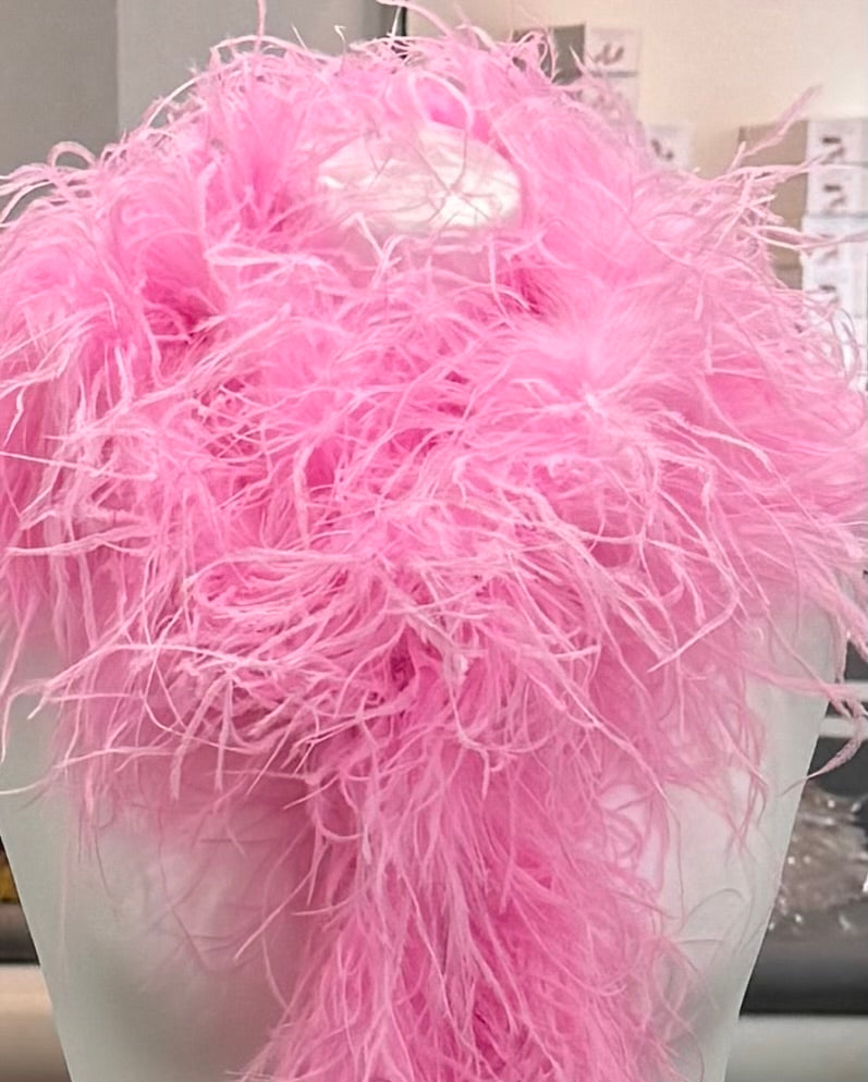 MANDY 4-5Ply Ostrich Feather Boa V53 ❗️The product is sold in approximately 1/2 Metre Lengths (47cm-50cm)❗️Quantities up to 4 will be sent in 1 piece‼️Quantity 4 =1 Full Boa measuring 1.9 metres‼️