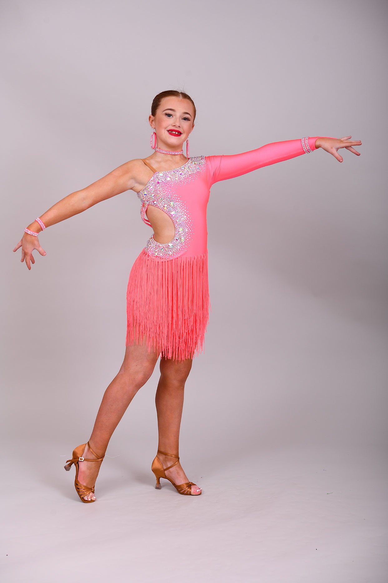 1024L Brand New Petite Latin Dress Range. Designed & created for the New Petite Junior Dancer. Modelled by our very talented ❤️Lacey Lonergan❤️Affordable dresses for the New Junior Latin Competition Dancer