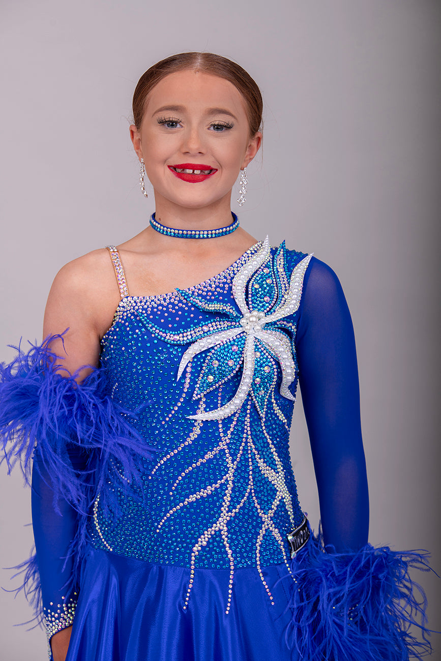 1024 Brand New Petite Ballroom/Sequence Dress Range. Modelled by our very talented ❤️Lacey Lonergan❤️Designed & created for the Petite Junior Dancer. Affordable dresses for the New Junior Ballroom/Sequence Competition Dancer