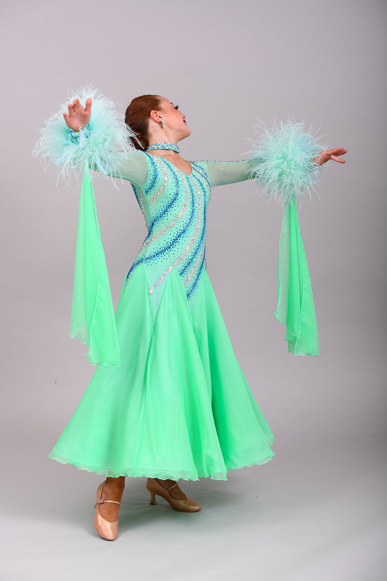 1024 Brand New Petite Ballroom/Sequence Dress Range. Modelled by our very talented ❤️Lacey Lonergan❤️Designed & created for the Petite Junior Dancer. Affordable dresses for the New Junior Ballroom/Sequence Competition Dancer