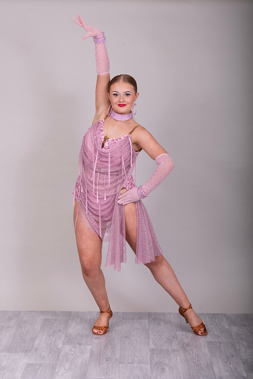 chinese dress ladies Latin-Rhythm Dress | Pink main image 1