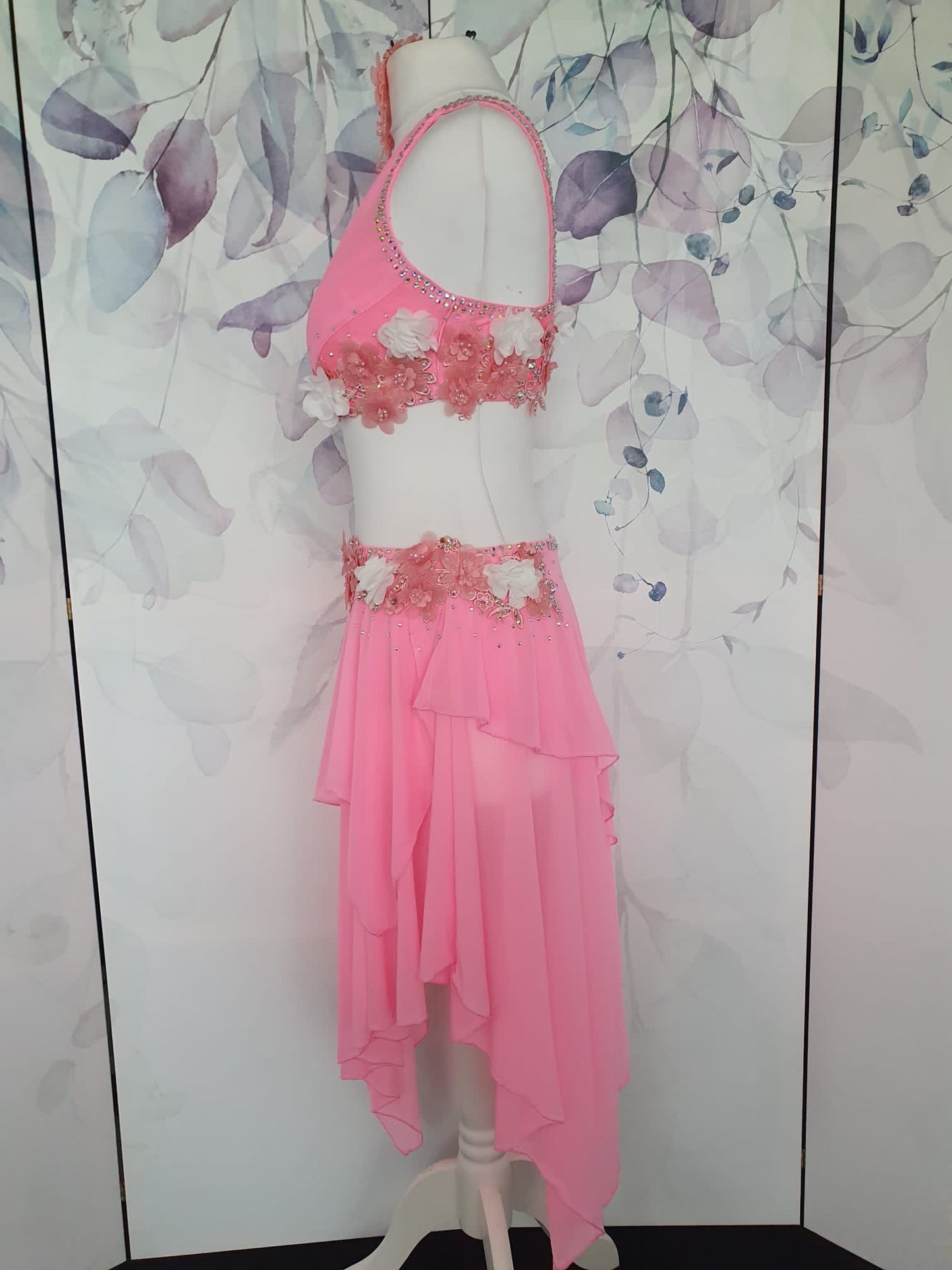 282 Pink Lyrical Stage Dance Dress