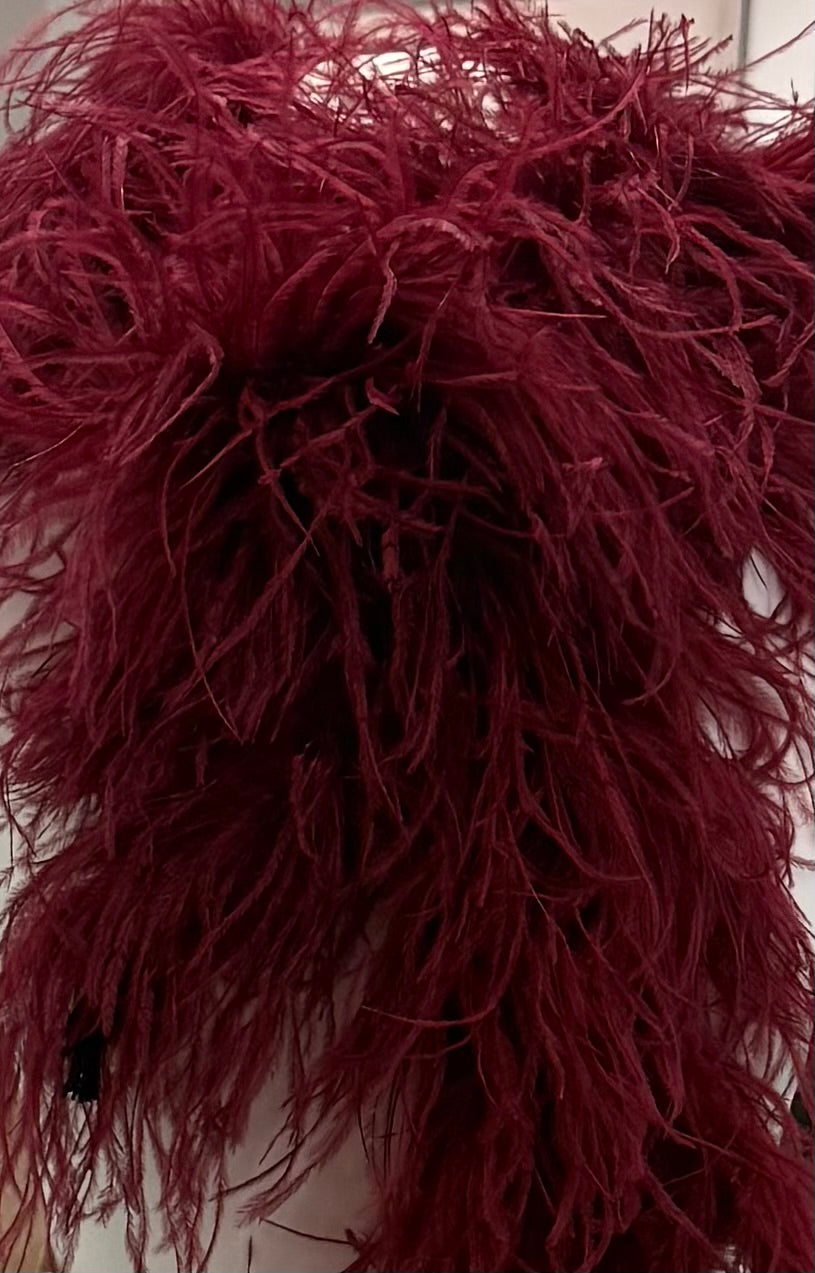 MANDY 4-5Ply Ostrich Feather Boa V53 ❗️The product is sold in approximately 1/2 Metre Lengths (47cm-50cm)❗️Quantities up to 4 will be sent in 1 piece‼️Quantity 4 =1 Full Boa measuring 1.9 metres‼️