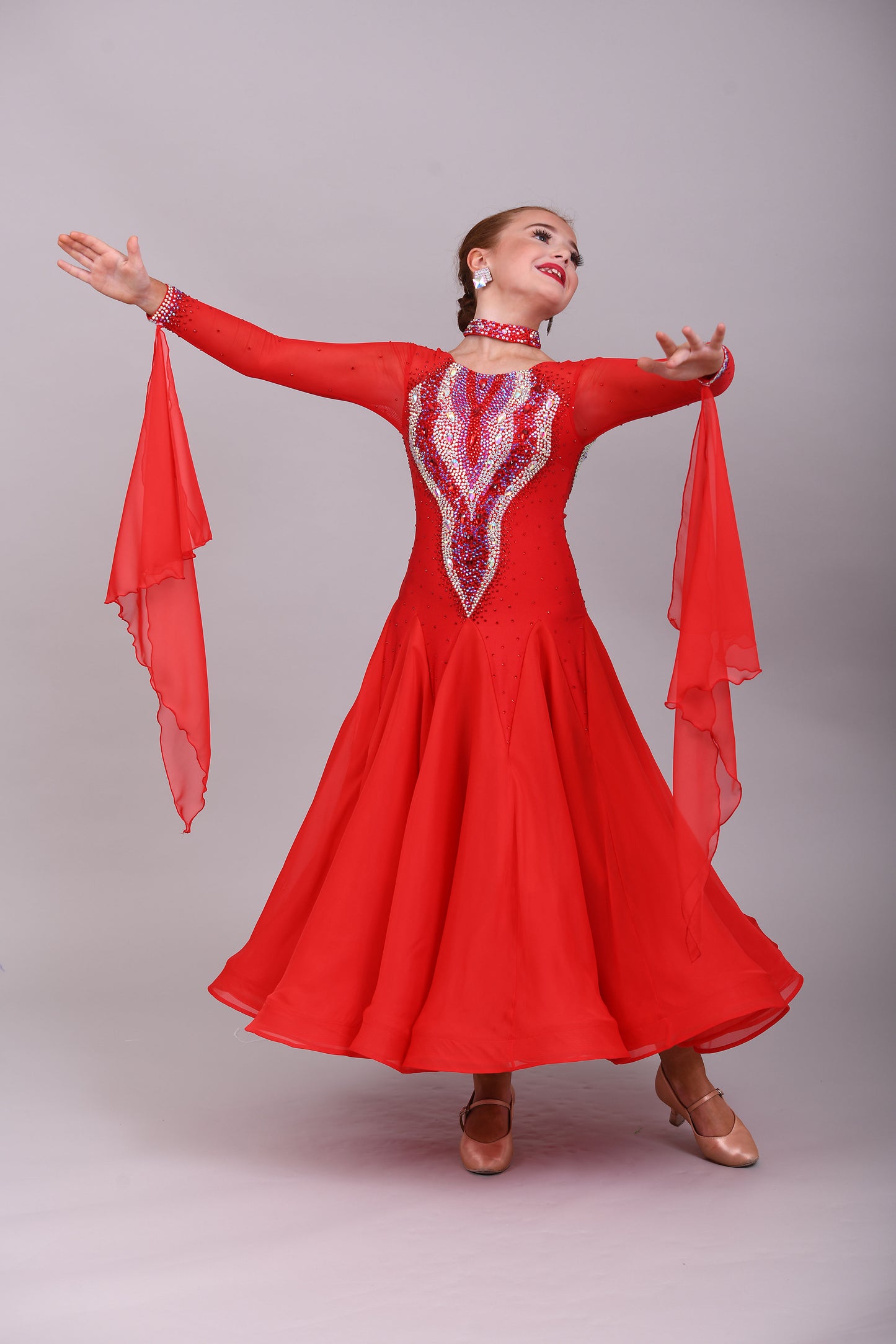 1024 Brand New Petite Ballroom/Sequence Dress Range. Modelled by our very talented ❤️Lacey Lonergan❤️Designed & created for the Petite Junior Dancer. Affordable dresses for the New Junior Ballroom/Sequence Competition Dancer
