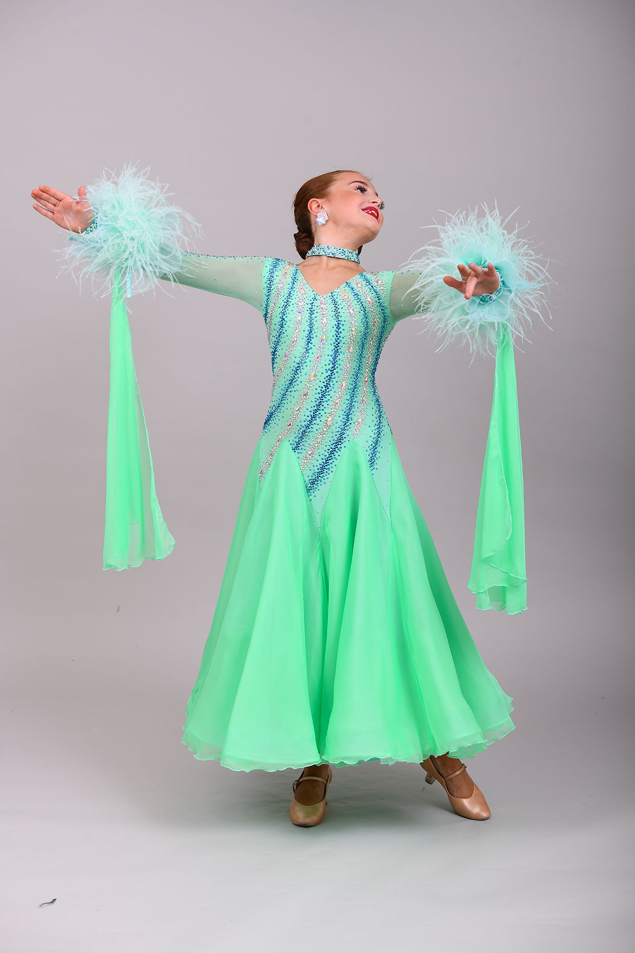 1024 Brand New Petite Ballroom/Sequence Dress Range. Modelled by our very talented ❤️Lacey Lonergan❤️Designed & created for the Petite Junior Dancer. Affordable dresses for the New Junior Ballroom/Sequence Competition Dancer