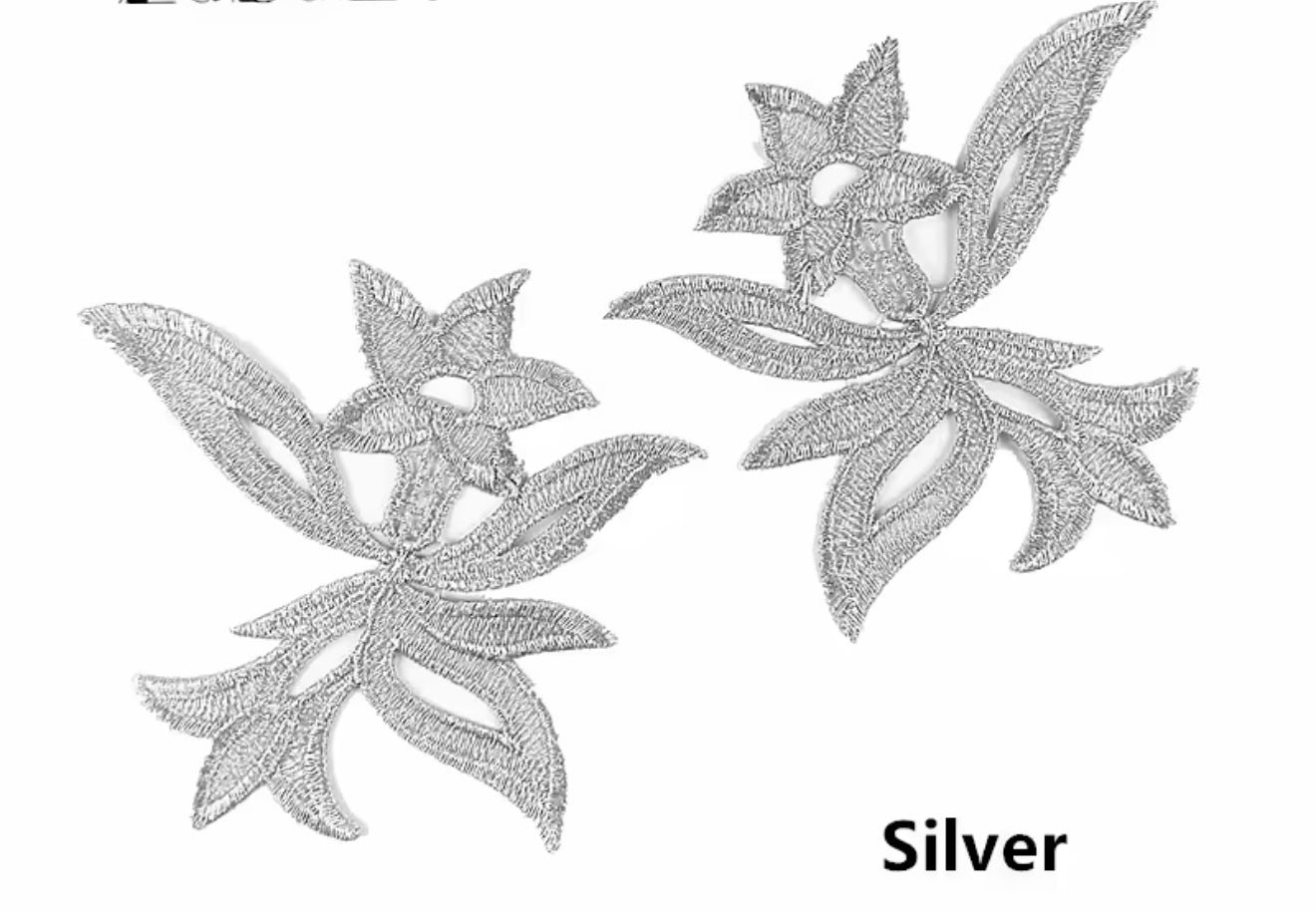 Amelia 1 Flower Pairs Appliqué (M106P)