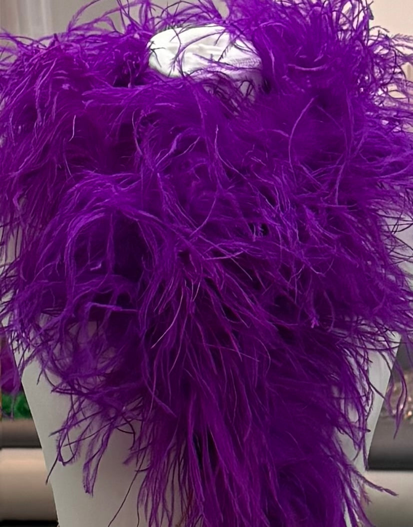 MANDY 4-5Ply Ostrich Feather Boa V53 ❗️The product is sold in approximately 1/2 Metre Lengths (47cm-50cm)❗️Quantities up to 4 will be sent in 1 piece‼️Quantity 4 =1 Full Boa measuring 1.9 metres‼️
