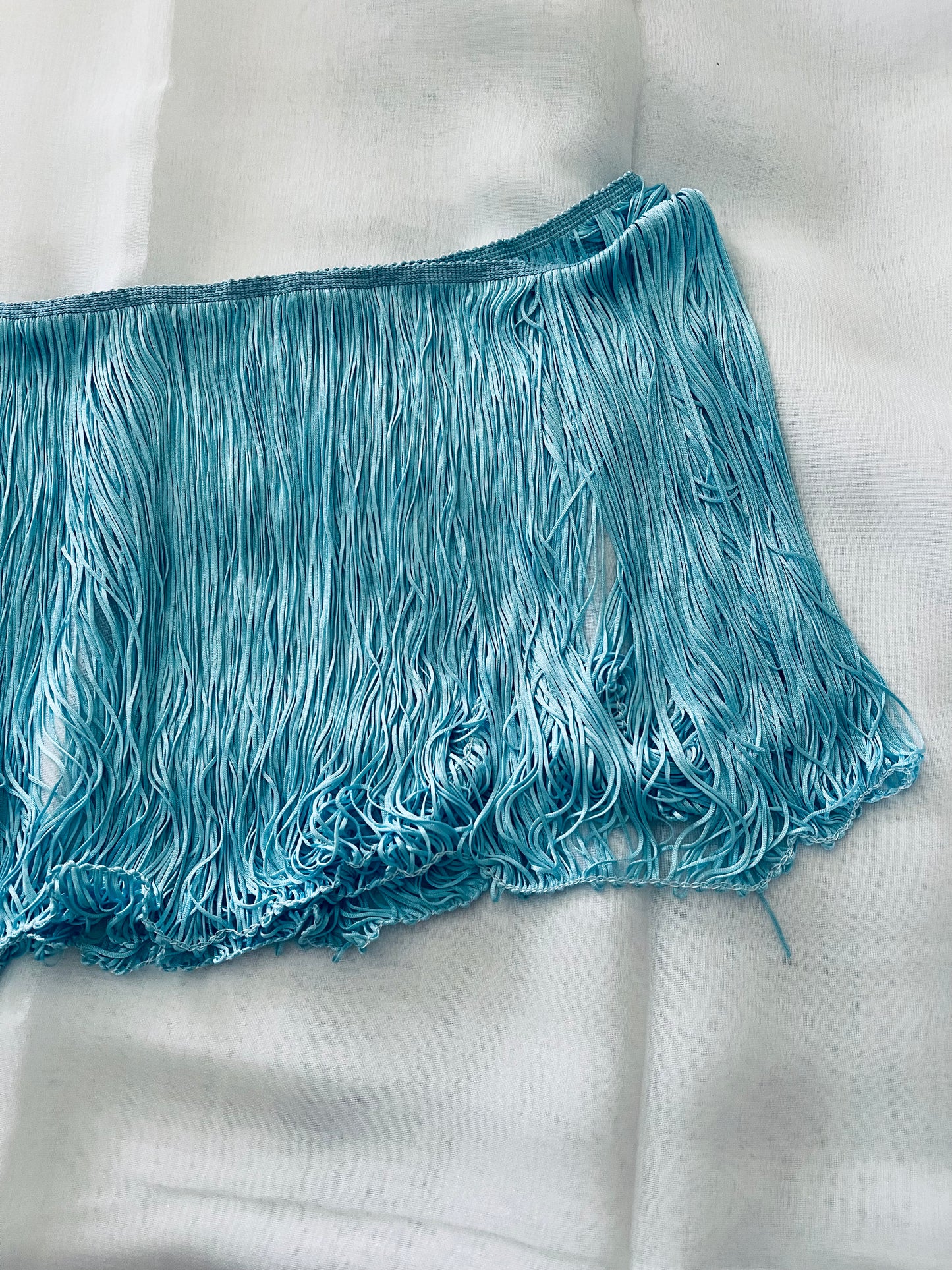 V60 Stretch Fringe. Available in 15cm & 30cm widths ❗️This product is sold in 50cm Lengths (1/2 Metre) Multiple order quantities will be sent in 1 piece❗️