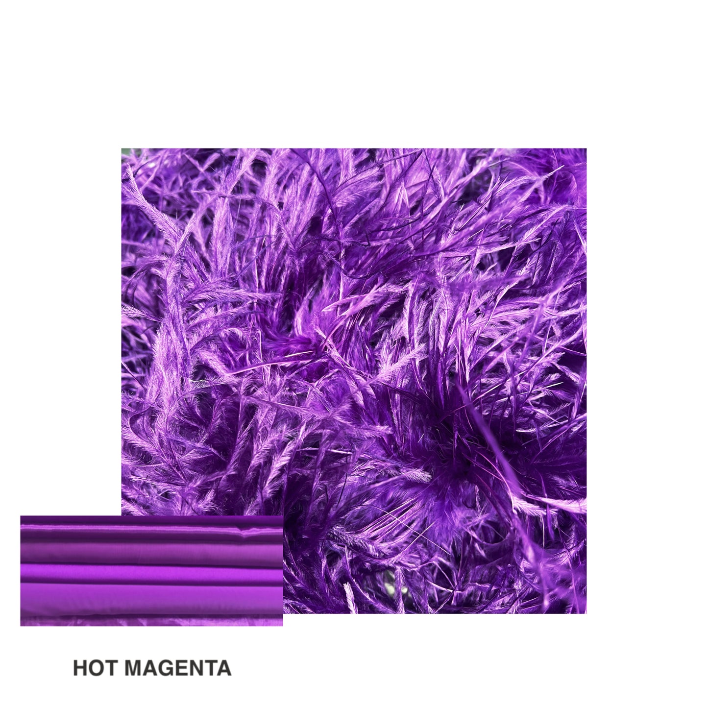 Zuri 3-4 Ply Ostrich Feather Boa V47 ❗️The product is sold in approximately 1/2 Metre Lengths (46-50cm)❗️Quantities up to 4 will be sent in 1 piece‼️Quantity 4 =1 Full Boa measuring 1.9 metres‼️