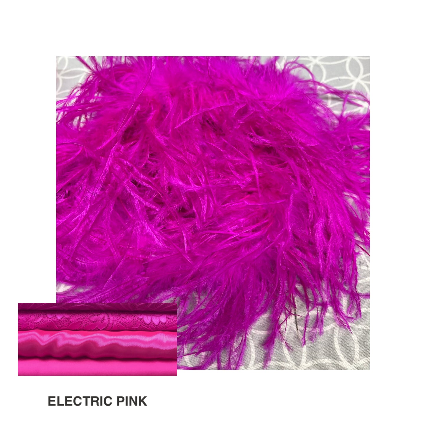 Zuri 3-4 Ply Ostrich Feather Boa V47 ❗️The product is sold in approximately 1/2 Metre Lengths (46-50cm)❗️Quantities up to 4 will be sent in 1 piece‼️Quantity 4 =1 Full Boa measuring 1.9 metres‼️