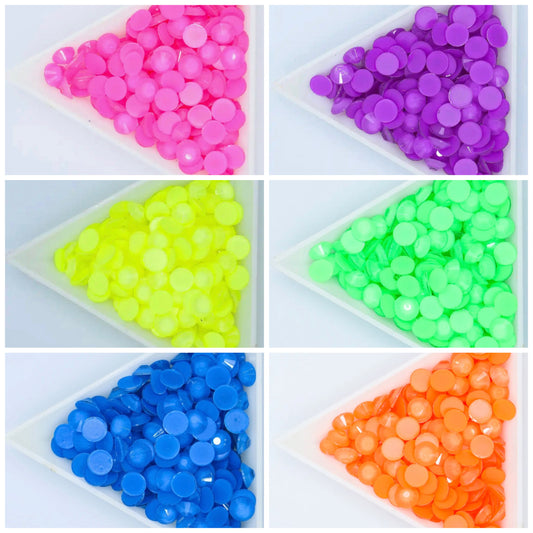 SS20 Fluorescent HD Glue On RHINESTONES (V8)