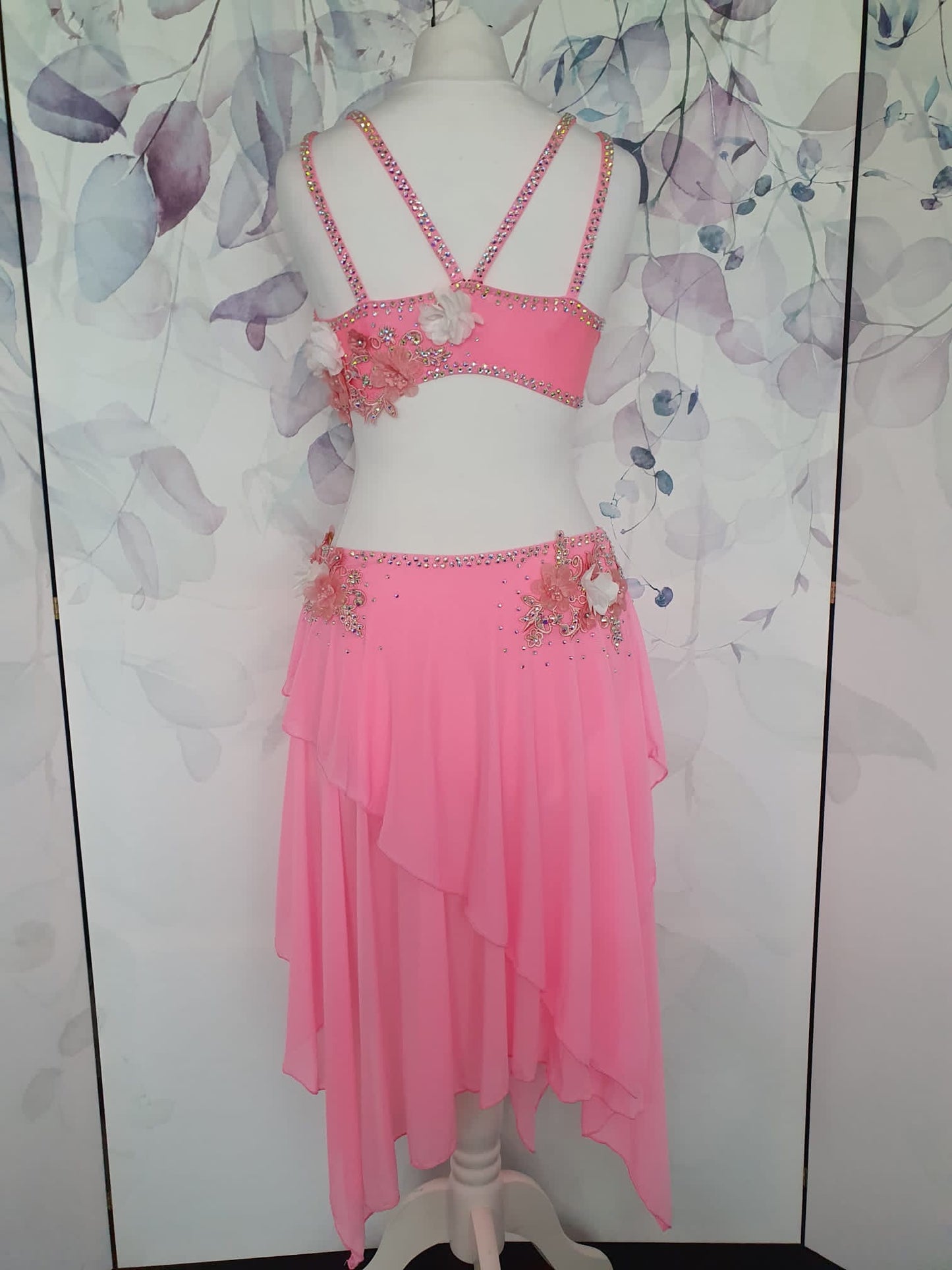282 Pink Lyrical Stage Dance Dress
