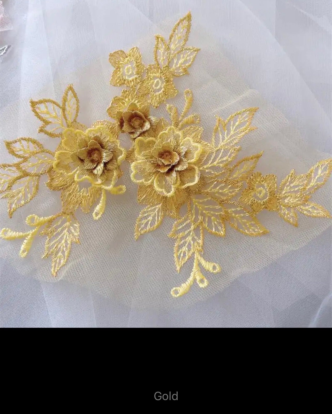 Ava 3D Lace Applique (M111)