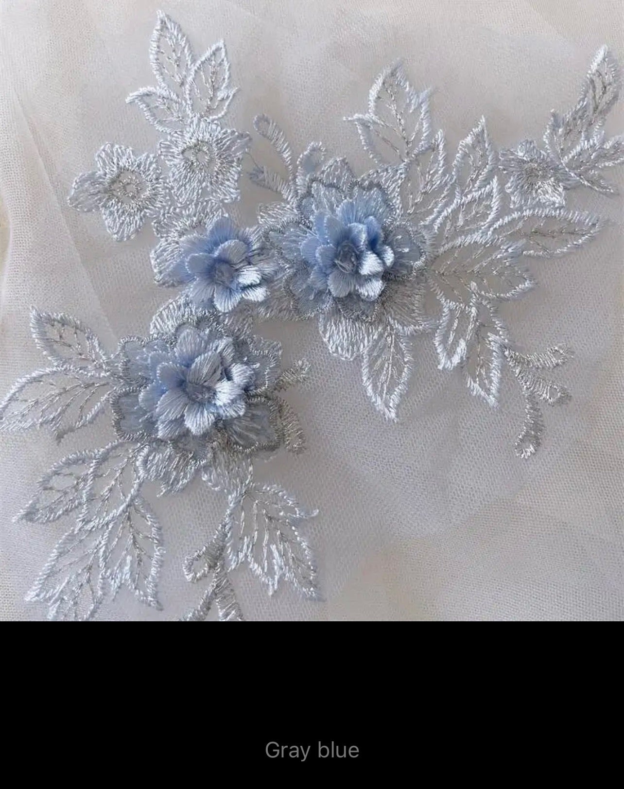 Ava 3D Lace Applique (M111)