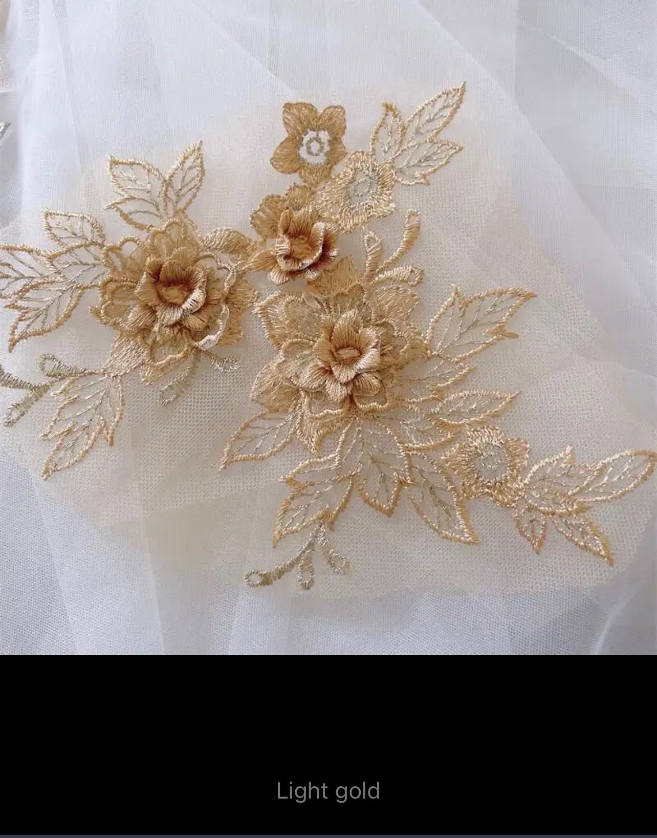 Ava 3D Lace Applique (M111)