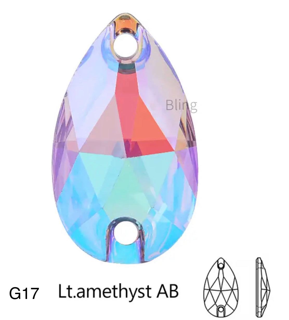 Teardrop Acrylic (G51)