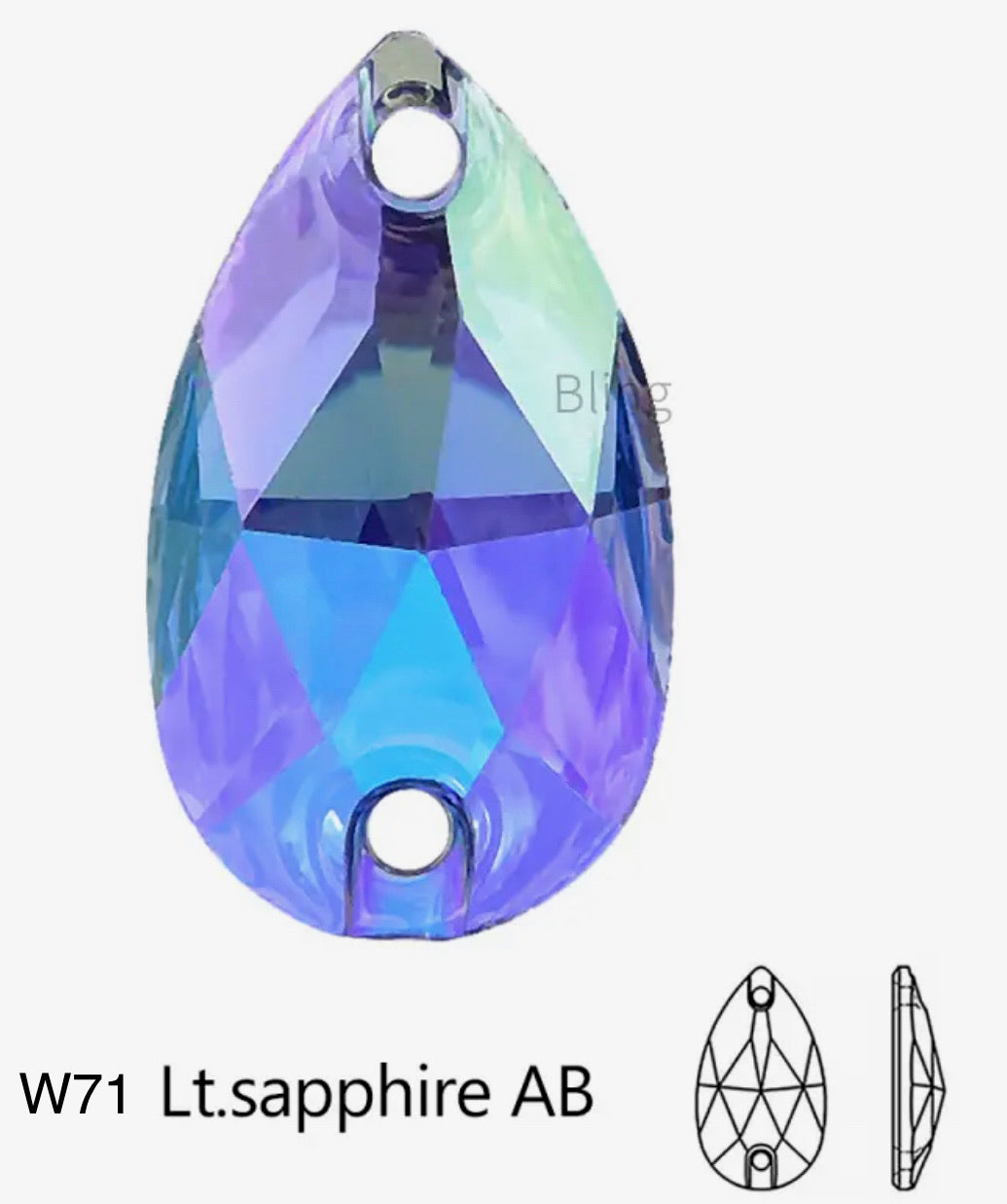Teardrop Acrylic (G51)