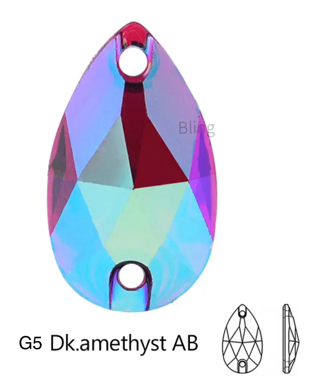 Teardrop Acrylic (G51)