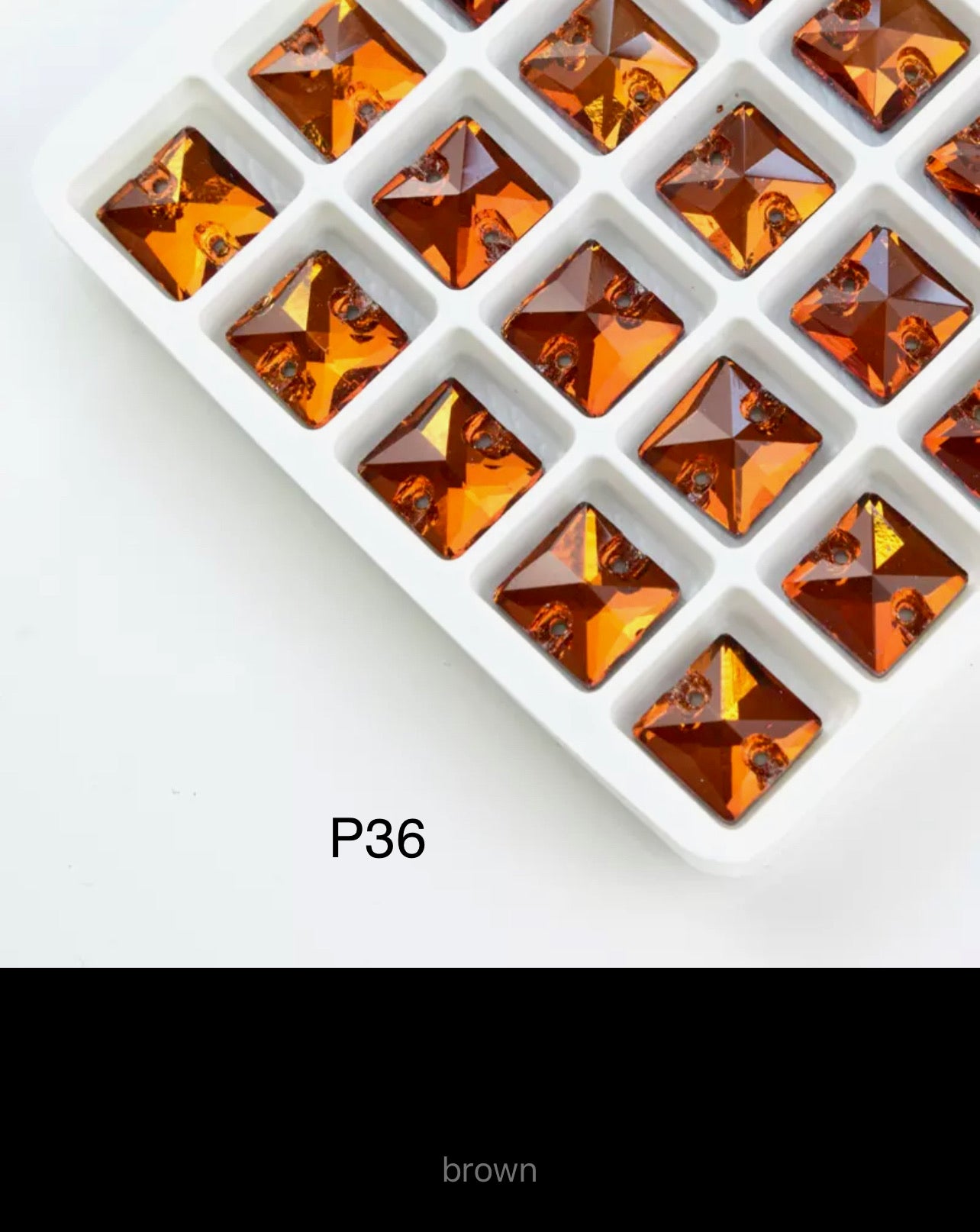 Budget Range Glass Squares (G52)