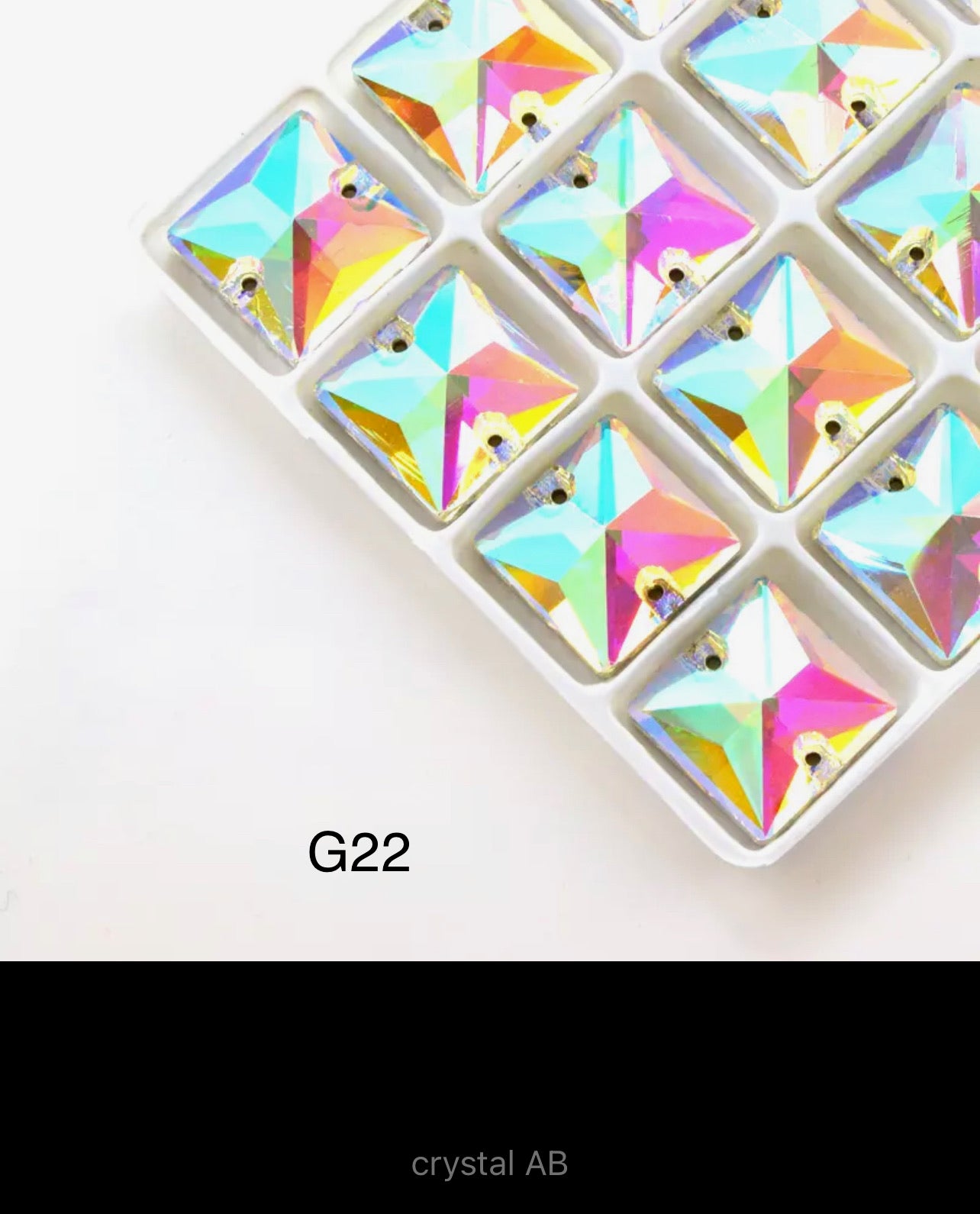 Budget Range Glass Squares (G52)