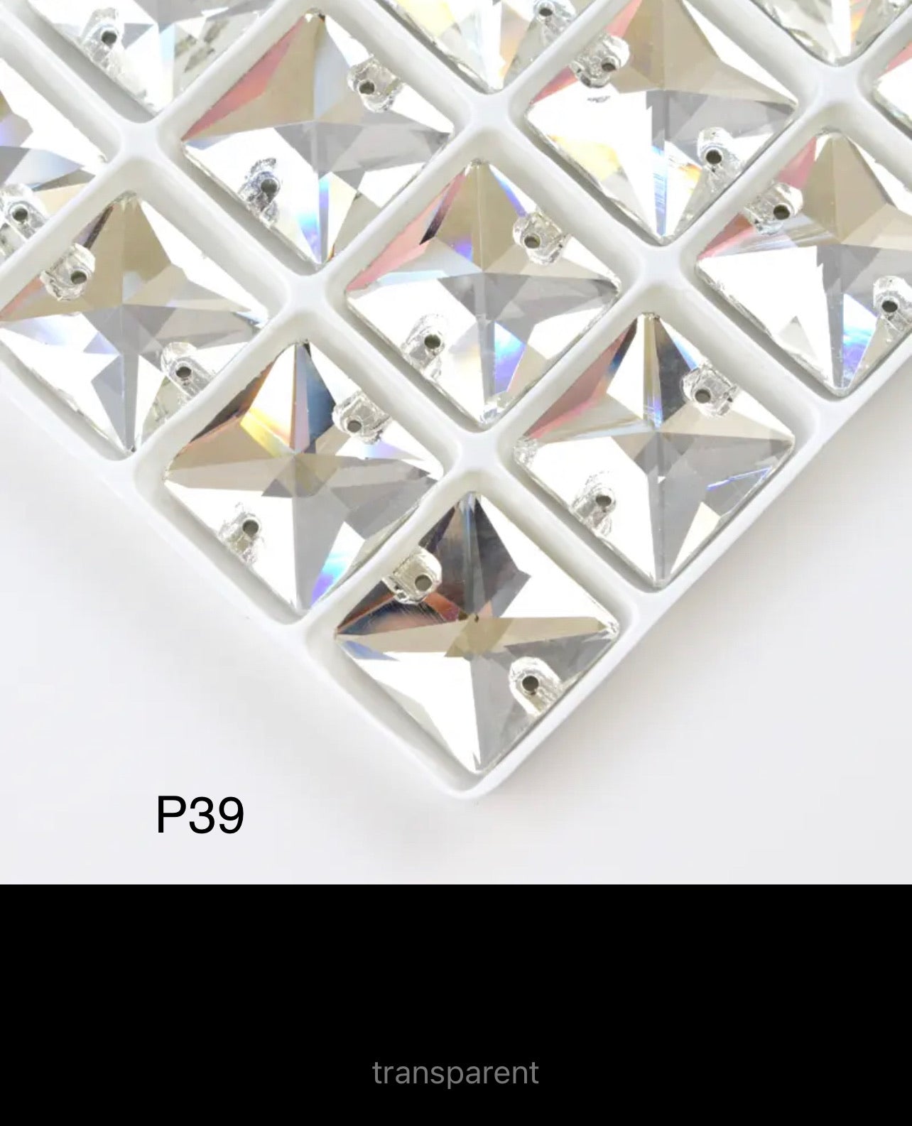 Budget Range Glass Squares (G52)