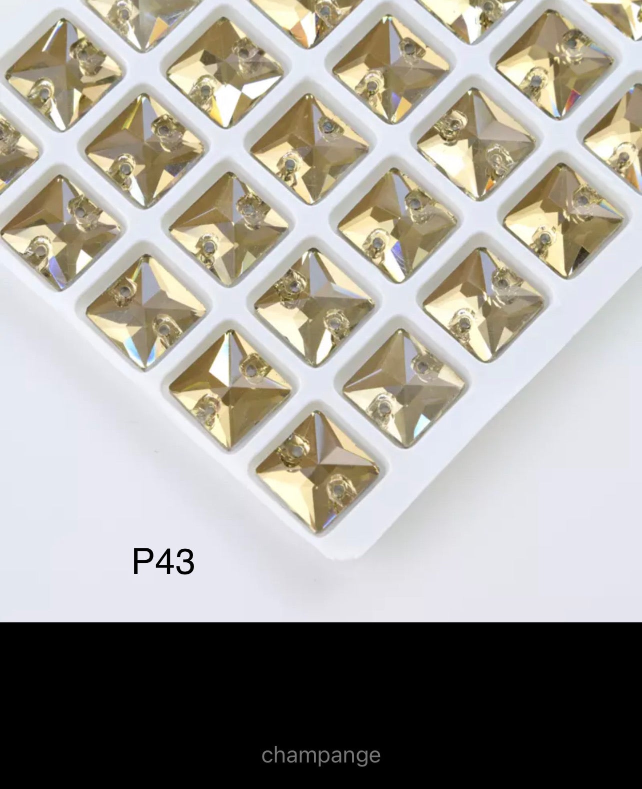 Budget Range Glass Squares (G52)