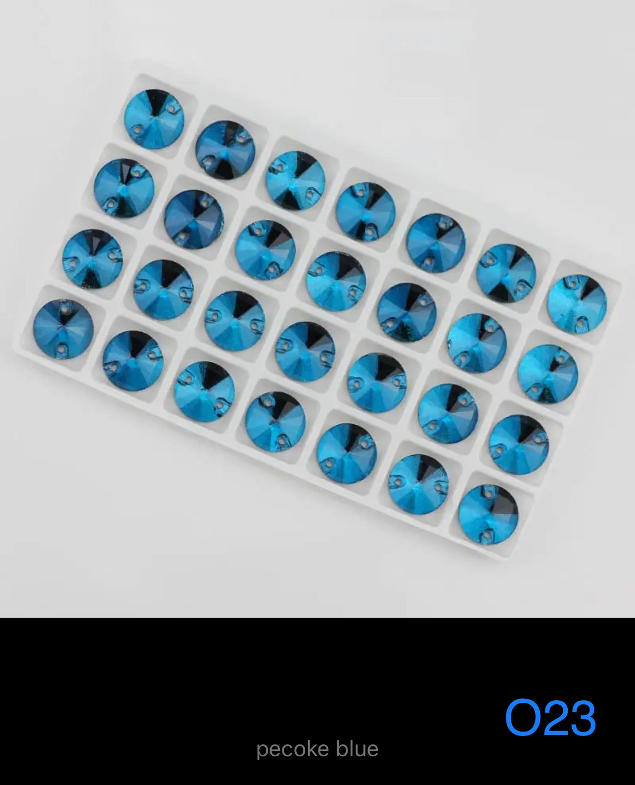 Budget Glass Rivoli Stones (G58)