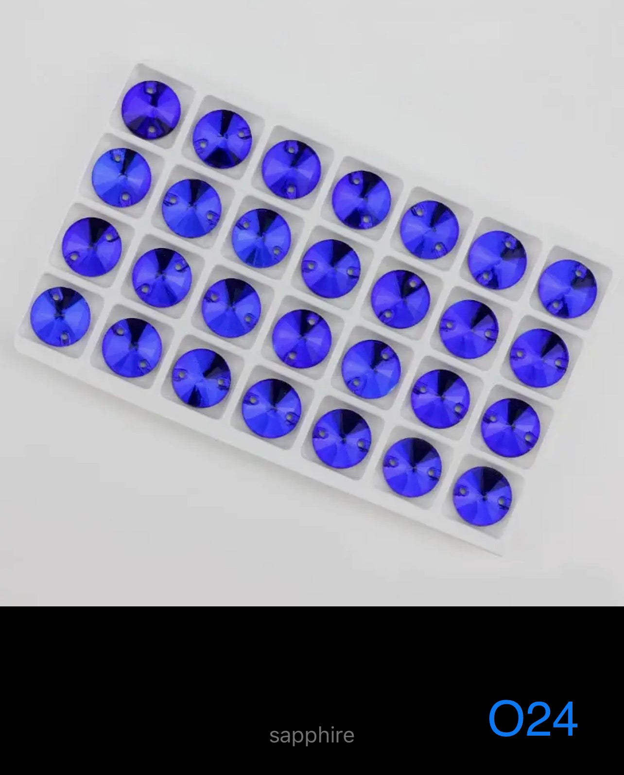 Budget Glass Rivoli Stones (G58)