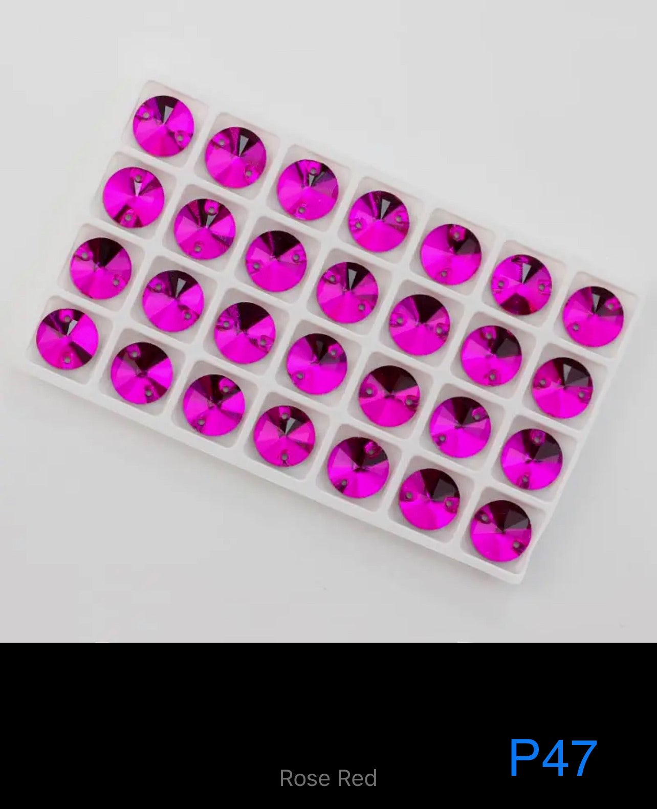 Budget Glass Rivoli Stones (G58)