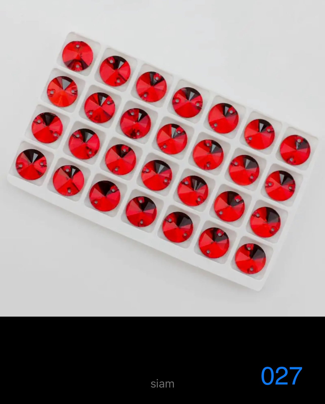 Budget Glass Rivoli Stones (G58)