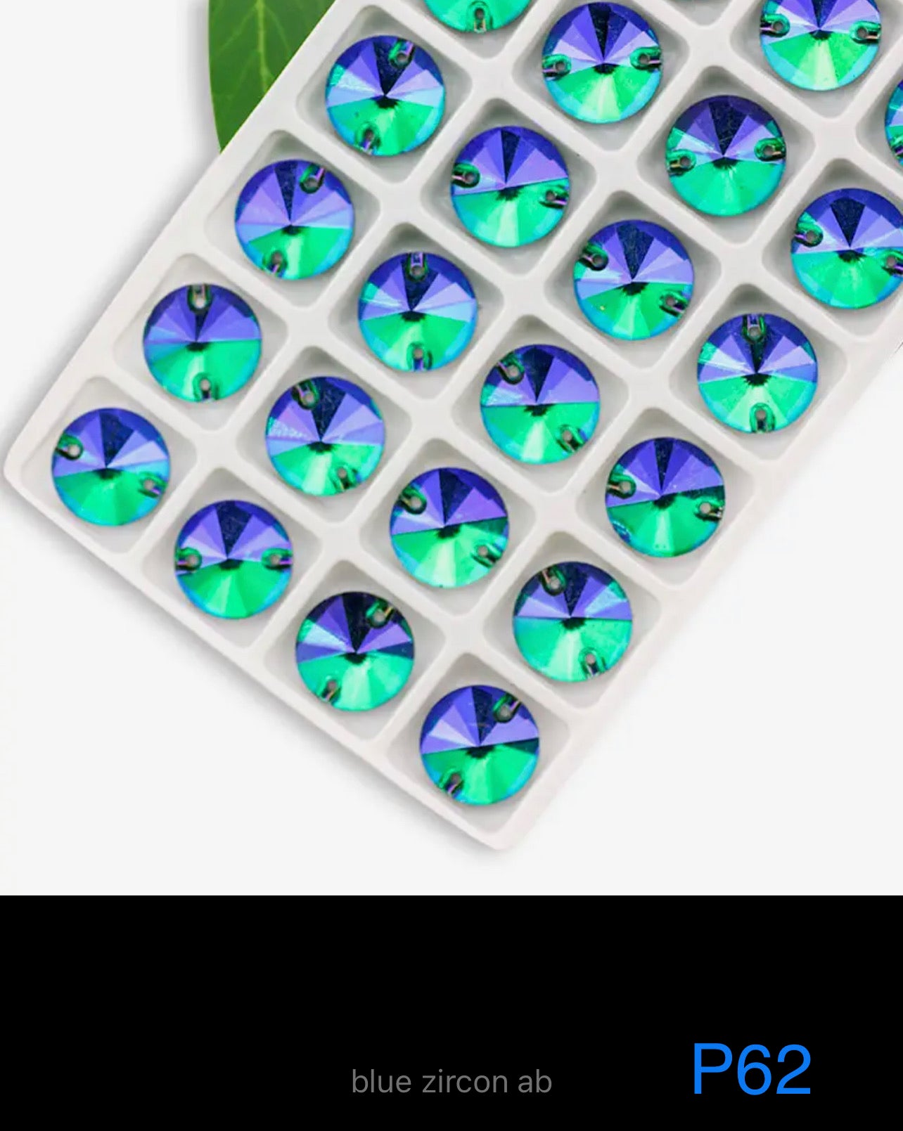 Budget Glass Rivoli Stones (G58)