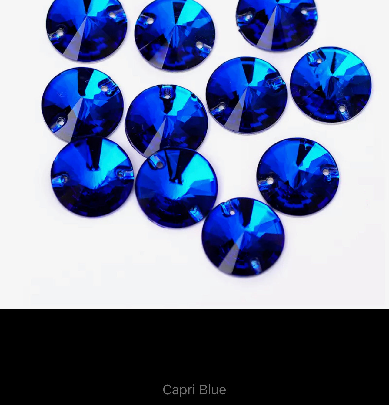 Top Quality Glass Rivoli Stones (G60)