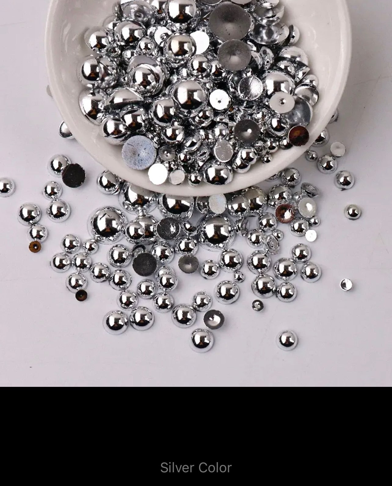 Pearls AB and Plain Flatback (G55)