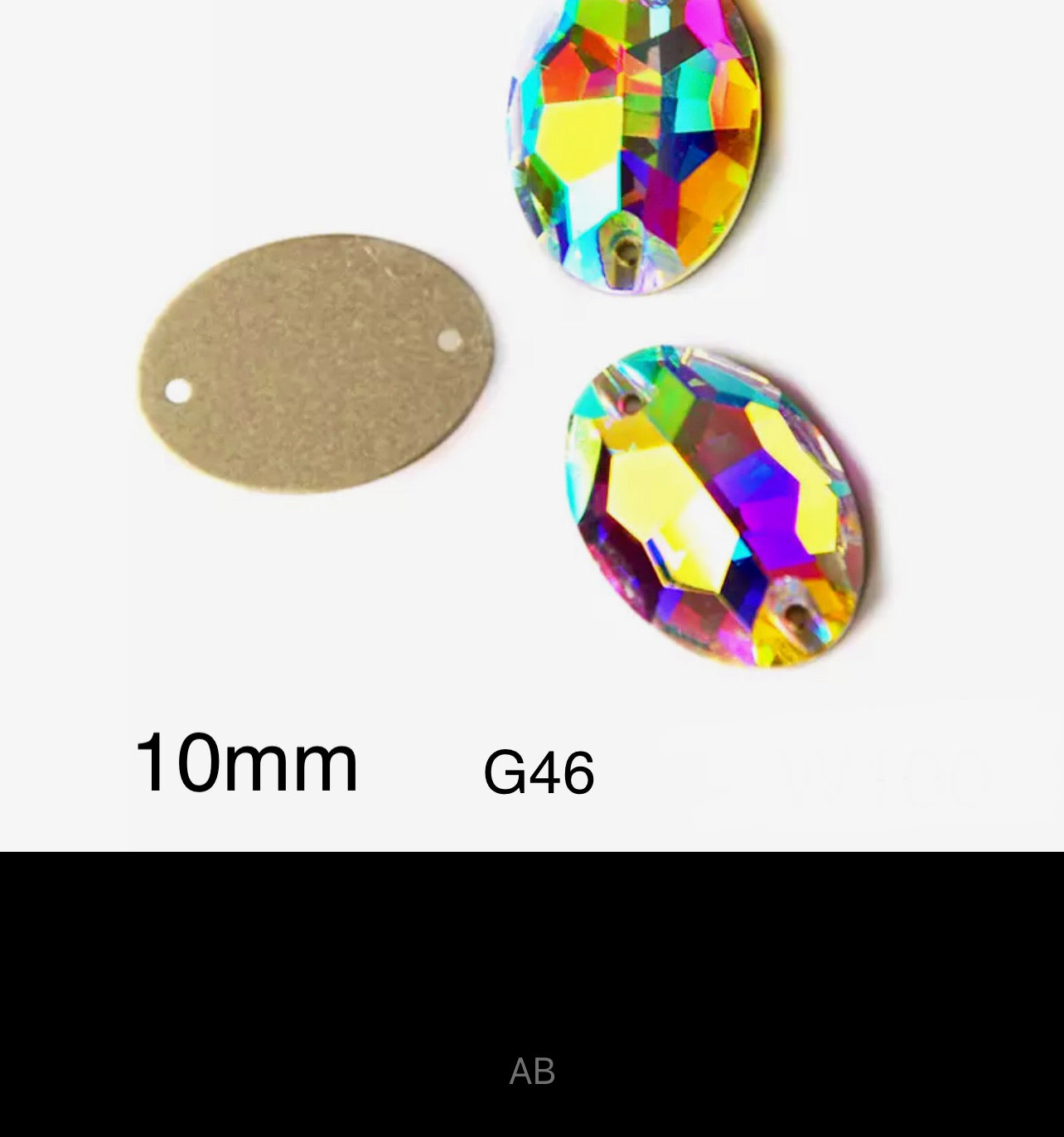 Top Quality Ovals 10mm (G68)