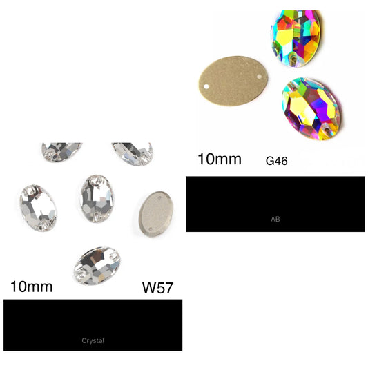 Top Quality Ovals 10mm (G68)