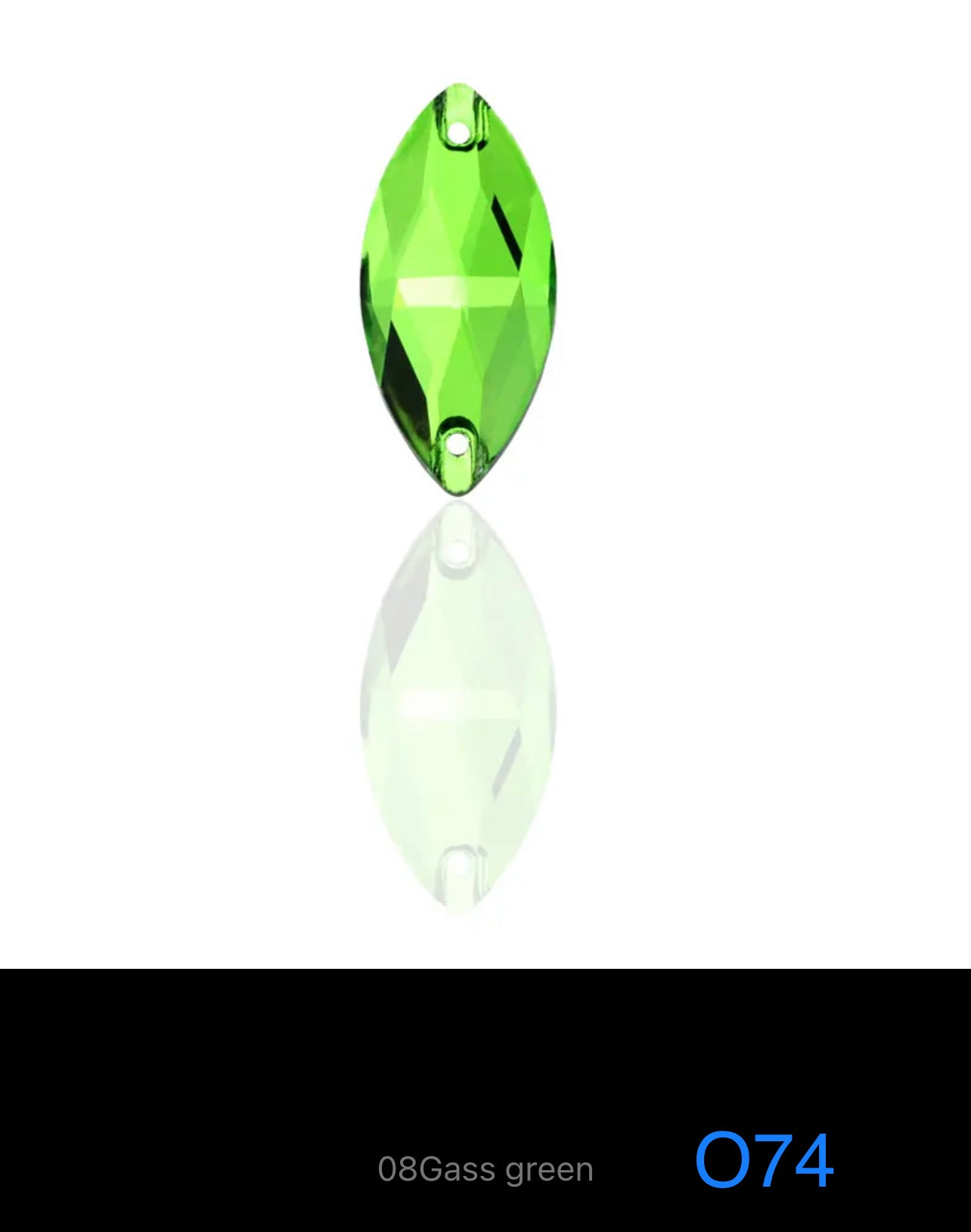 Budget Glass Oblong Stones (G57)