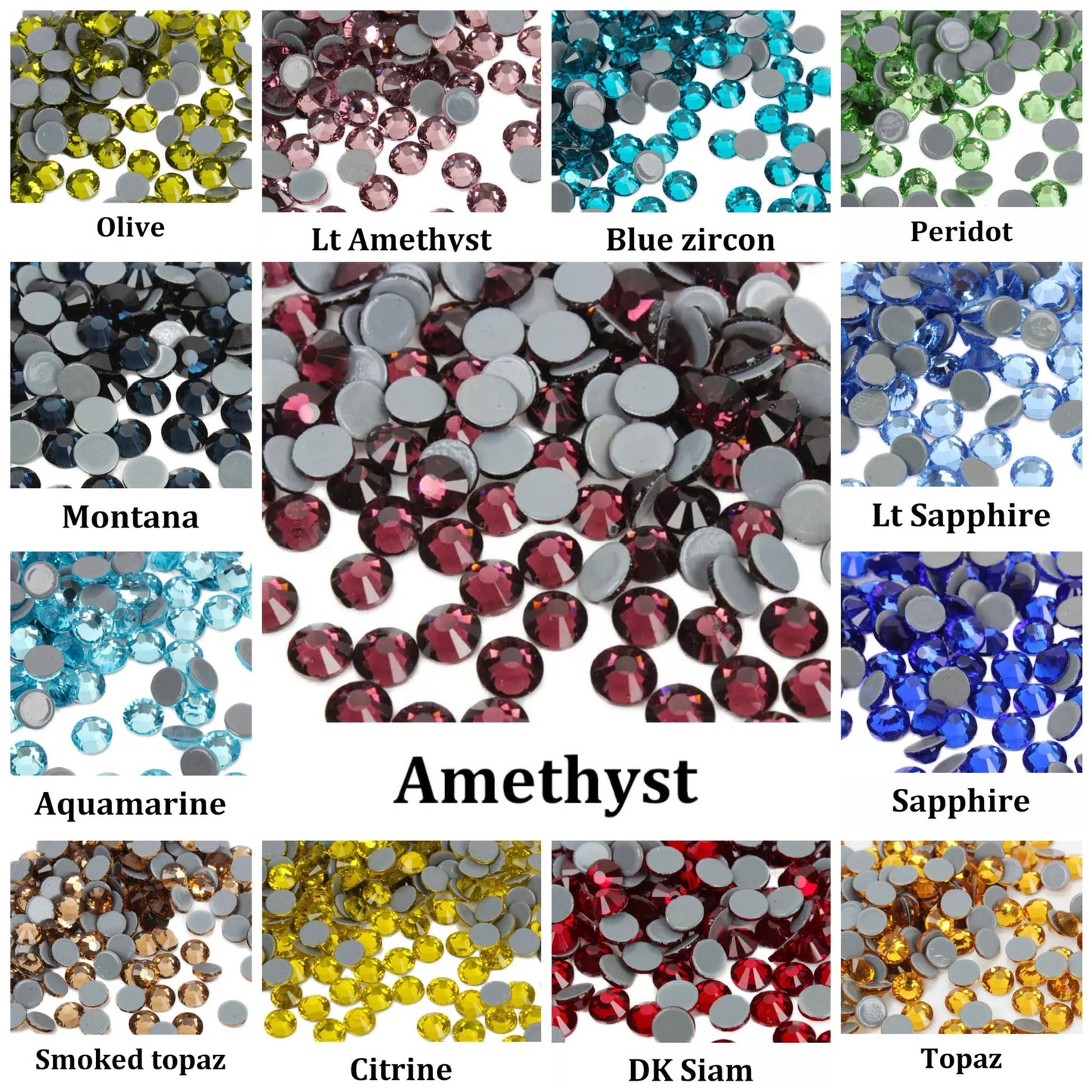 Flat Back Rhinestones SS20 (G77).      5 GROSS PACKETS