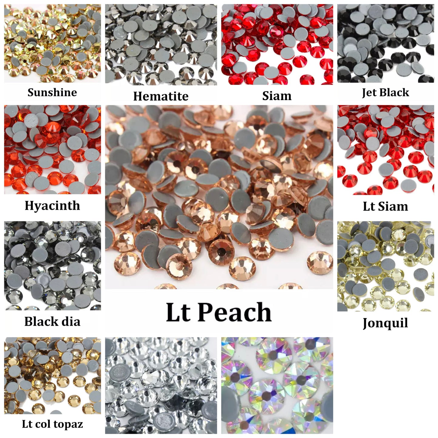 Flat Back Rhinestone SS10 (G75)