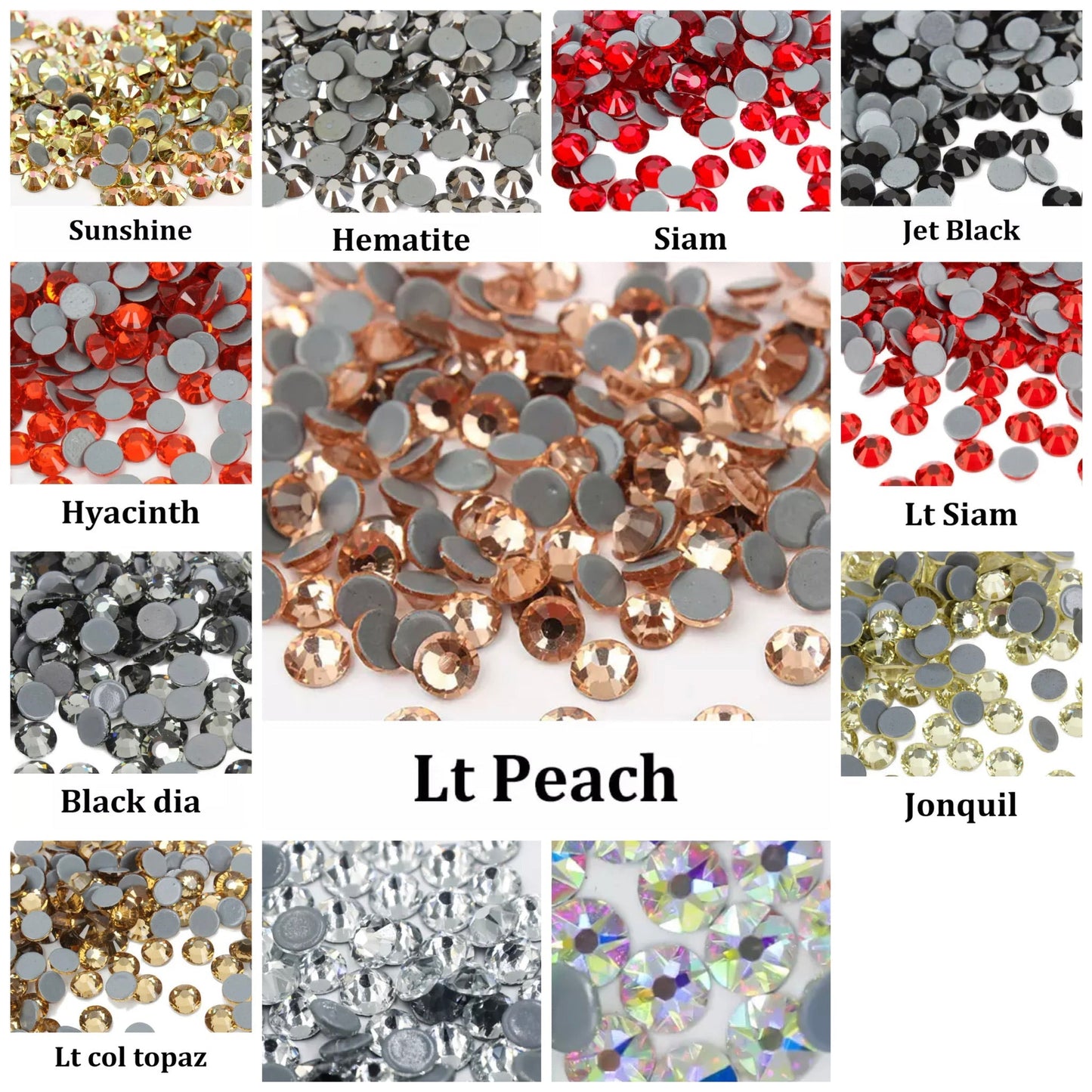 Flat Back Rhinestones SS20 (G77).      5 GROSS PACKETS