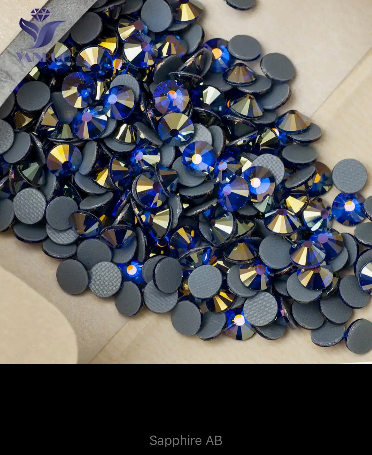 SS16 MULTICOLOURED COLOURED AB HOTFIX FLAT BACK RHINESTONES  (V7)