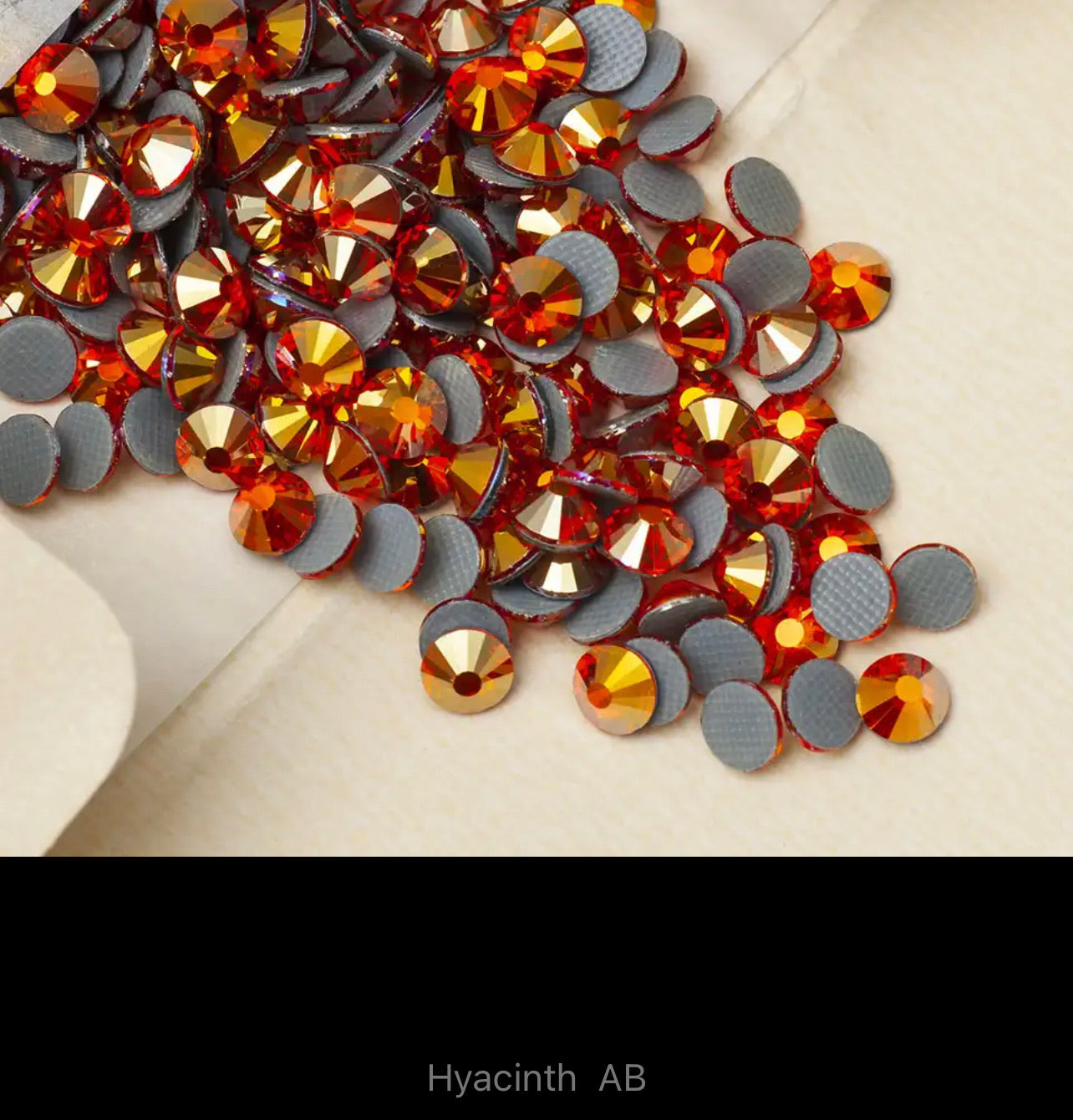 SS16 MULTICOLOURED COLOURED AB HOTFIX FLAT BACK RHINESTONES  (V7)