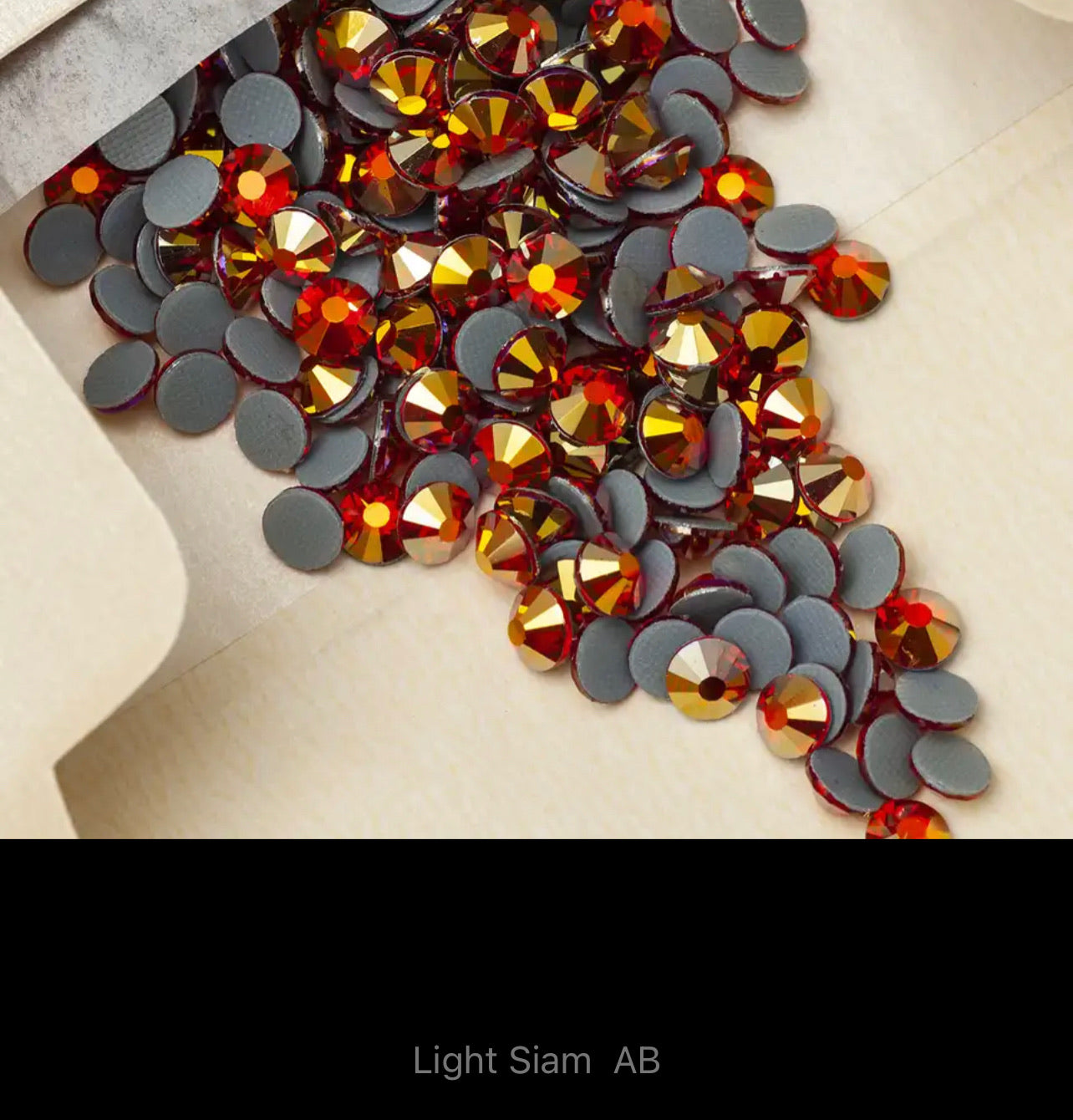 SS16 MULTICOLOURED COLOURED AB HOTFIX FLAT BACK RHINESTONES  (V7)