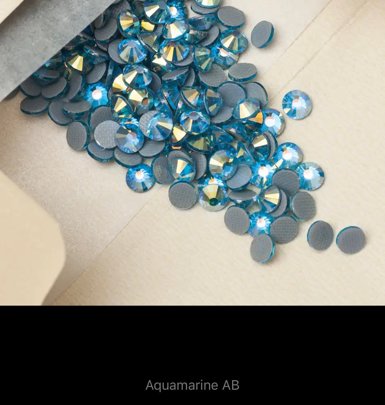 SS16 MULTICOLOURED COLOURED AB HOTFIX FLAT BACK RHINESTONES  (V7)