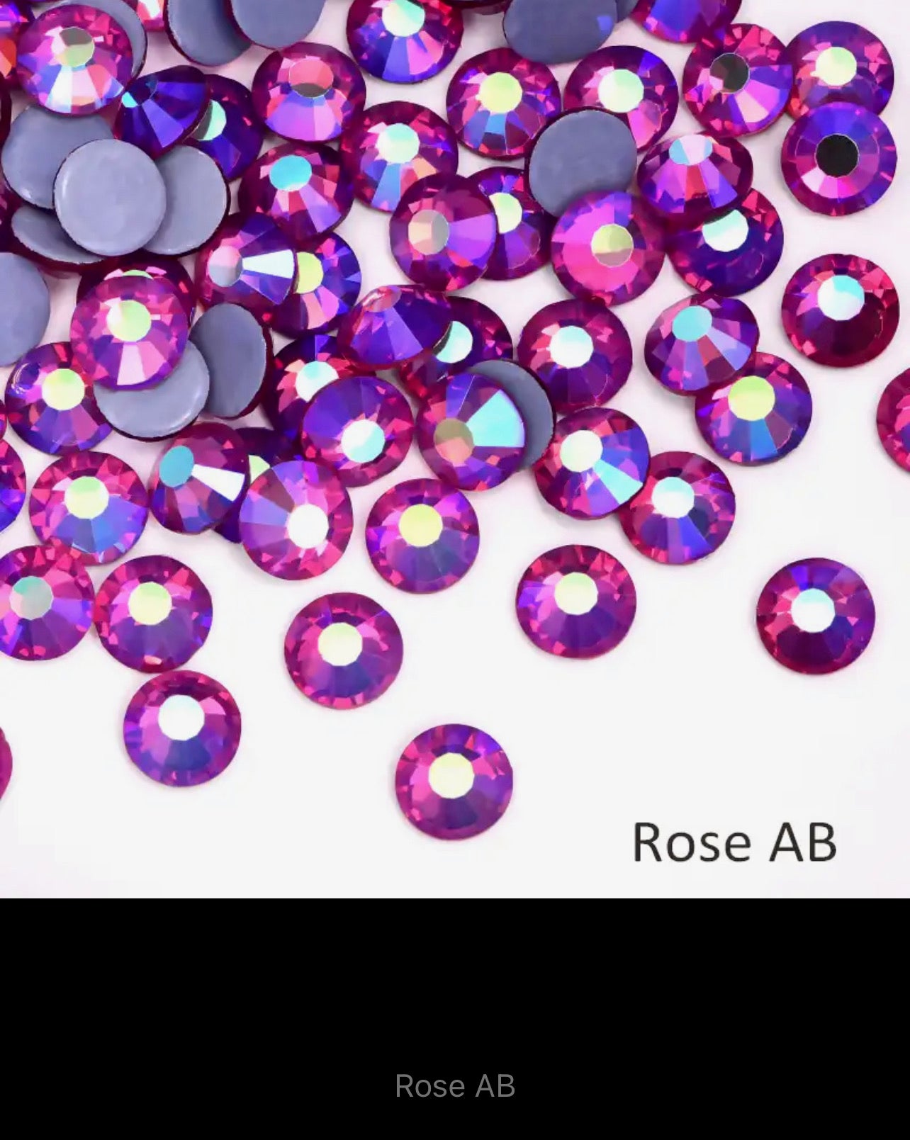 SS16 MULTICOLOURED COLOURED AB HOTFIX FLAT BACK RHINESTONES  (V7)