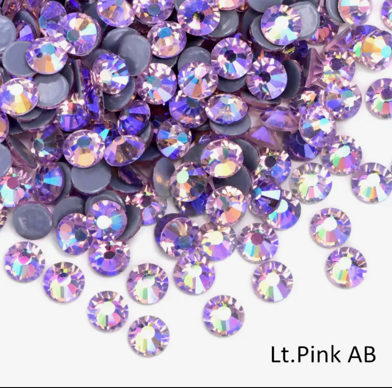SS16 MULTICOLOURED COLOURED AB HOTFIX FLAT BACK RHINESTONES  (V7)