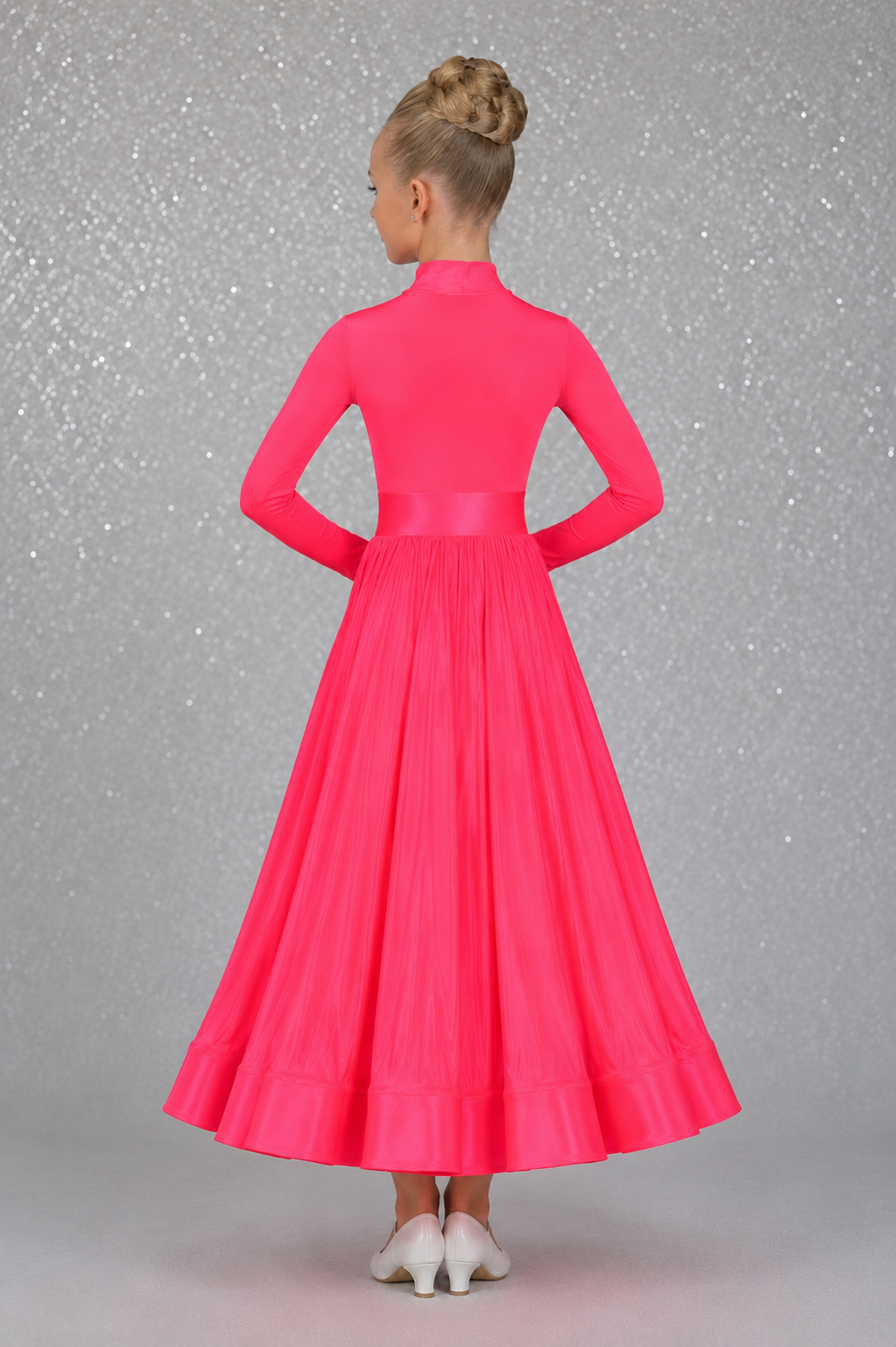 118J Flo Coral Pink 4 Piece Set Competition Number Wallet & Decorative Pins & Matching Hair Flower **Everything included in Price when full set purchased**
