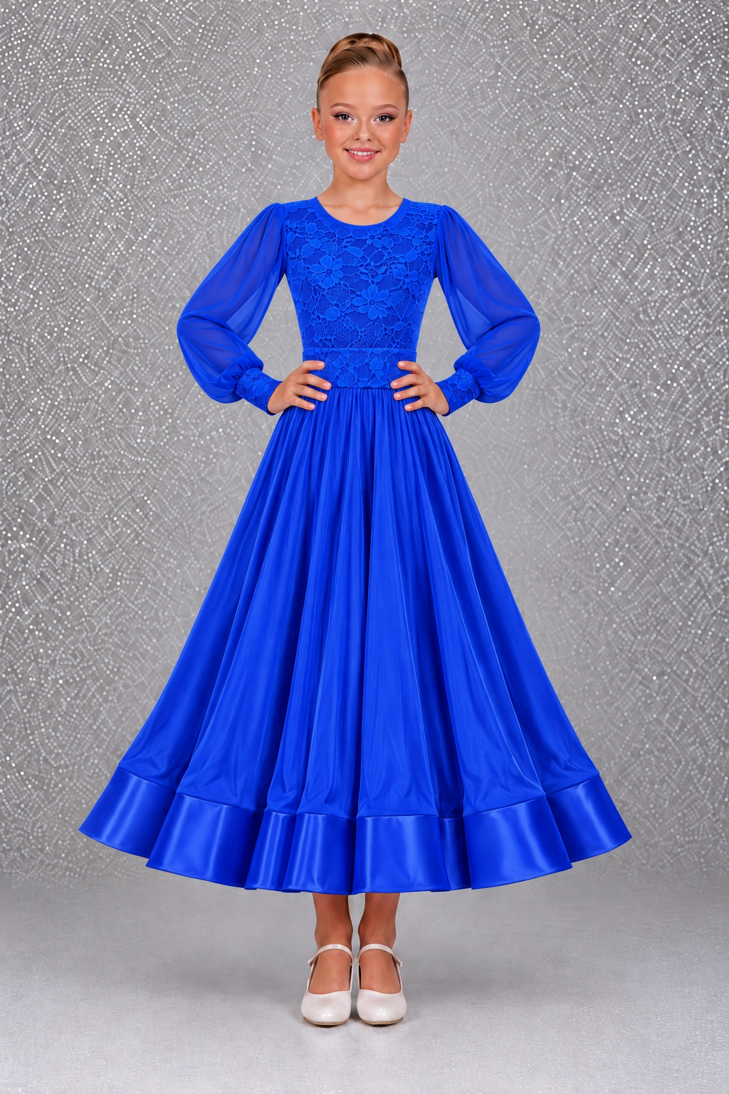 151J Bright Royal Blue 3 Piece Set Competition Number Wallet & Decorative Pins & Matching Hair Flower **Everything included in Price when full set purchased**