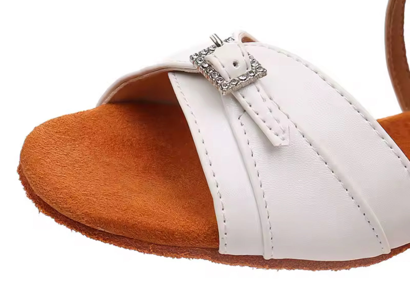 (4) TWD “LULAH” Children’s Ballroom Shoes. White Lattice Design or White with Diamanté Buckle Detail. Each Pair of Shoes comes Boxed & Includes a “Pink Shoe Bag” & pair of plastic feet protectors for trying the Shoes on for Size, Fit & Comfort.