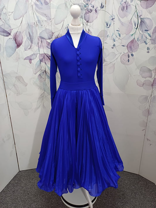 112J ROYAL BLUE 4 Piece, Shoes (Choose between 2 Designs) Competition Number Wallet & Decorative Pins & Matching Hair Flower ❤️Everything included in Price❤️