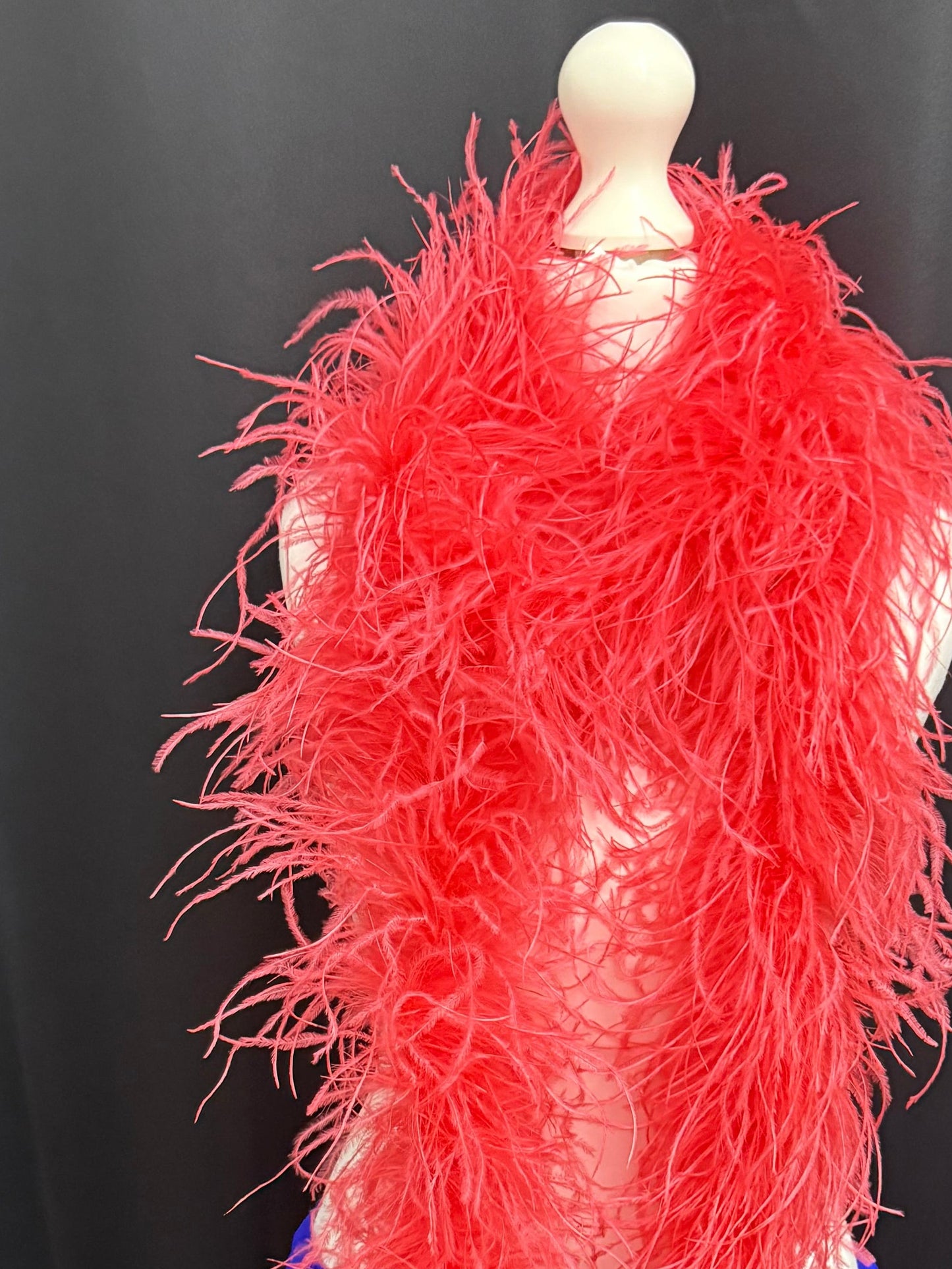 MANDY 4-5Ply Ostrich Feather Boa V53 ❗️The product is sold in approximately 1/2 Metre Lengths (47cm-50cm)❗️Quantities up to 4 will be sent in 1 piece‼️Quantity 4 =1 Full Boa measuring 1.9 metres‼️